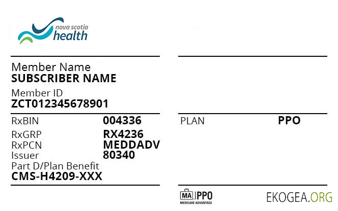 Carte d'assurance maladie de la Nouvelle Écosse